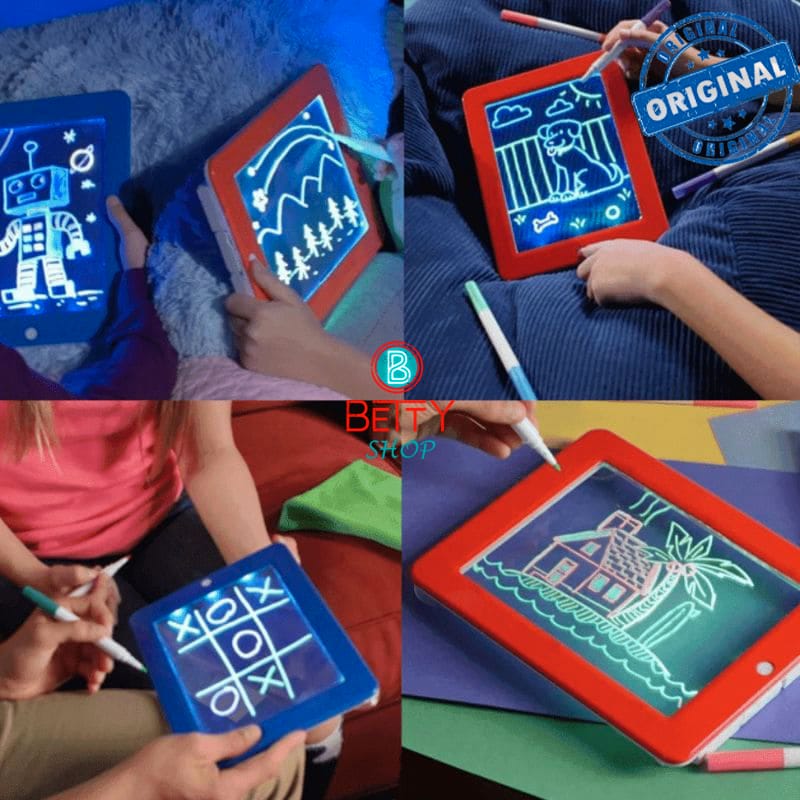 لوحة سحرية مضيئة ثلاثية الأبعاد للأطفال